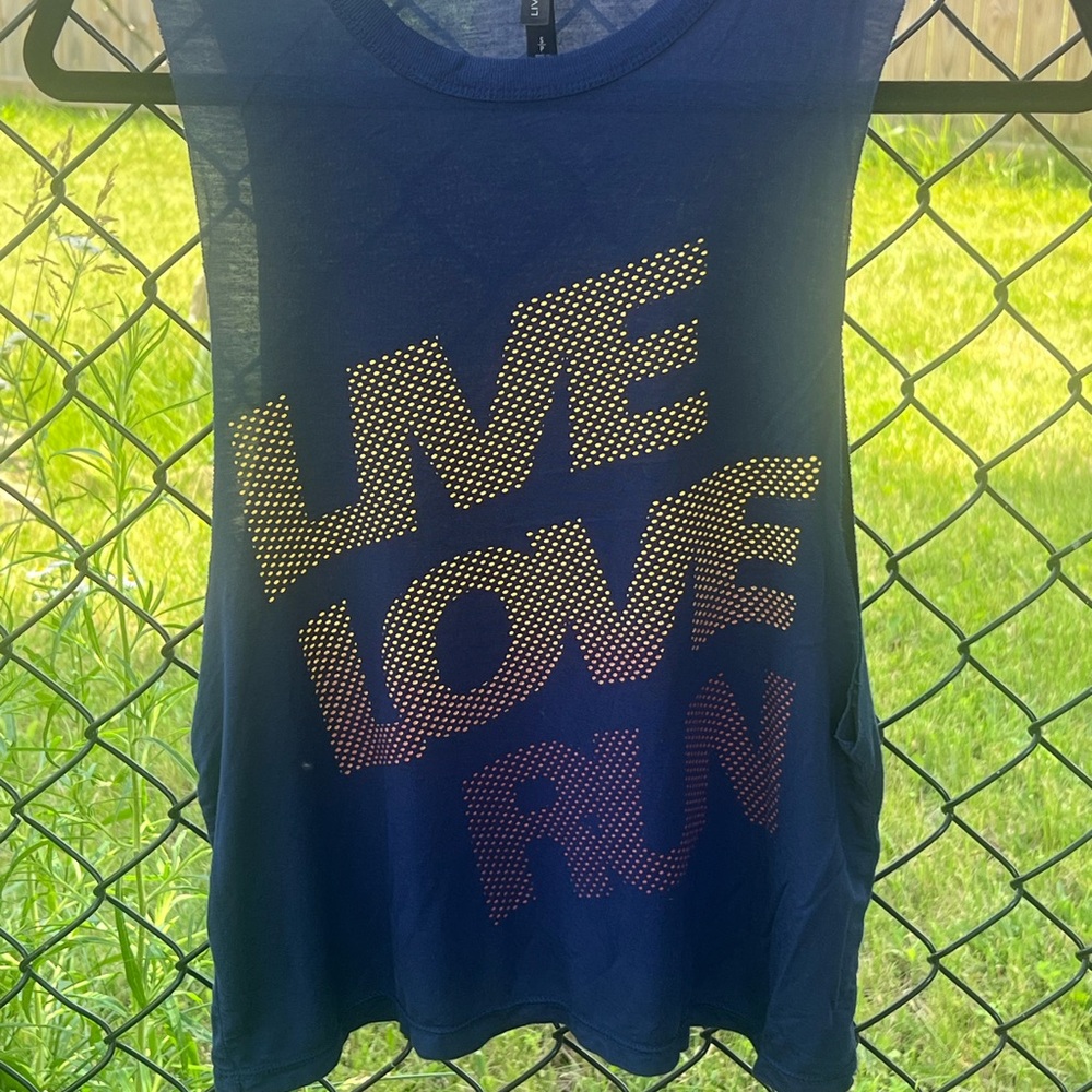 Aeropostale Blue Graphic Tank